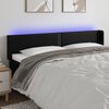 vidaXL T&ecirc;te de lit &agrave; LED Noir 163x16x78/88 cm Similicuir
