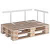 vidaXL Dossier pour canap&eacute; palette Blanc 110 cm Fer
