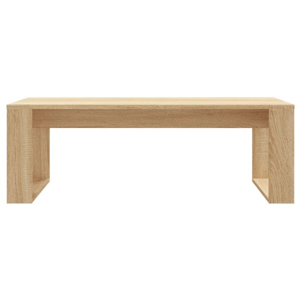 vidaXL Table basse ch&ecirc;ne sonoma 102x50x35 cm bois d'ing&eacute;nierie