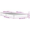vidaXL Cadre de lit sans matelas chêne fumé 100x200 cm