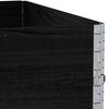 vidaXL Jardini&egrave;re noir 100x100 cm bois massif de pin