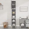 vidaXL Armoire de salle de bain gris b&eacute;ton 30x30x190 cm