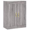 vidaXL Armoires murales 2 pcs sonoma gris bois d'ing&eacute;nierie