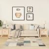 vidaXL Tables d'appoint 2 pcs 40x40x39 cm Bois massif de pin