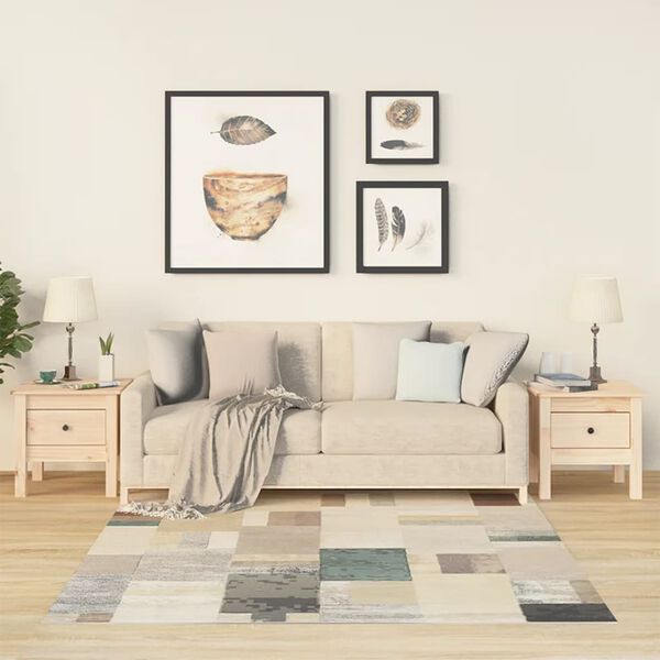 vidaXL Tables d'appoint 2 pcs 40x40x39 cm Bois massif de pin