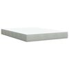 vidaXL Sommier &agrave; lattes de lit et matelas Gris clair 140x190cm Velours