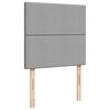 vidaXL Lit ottoman avec matelas gris clair 100x200 cm tissu