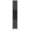vidaXL Armoire de salle de bain Gris 30x30x183,5 cm Agglom&eacute;r&eacute;