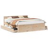 vidaXL Cadre de lit sans matelas avec t&ecirc;te de lit 180x200 cm bois pin