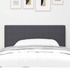 vidaXL T&ecirc;te de lit LED avec t&ecirc;te de lit Gris fonc&eacute; 100 cm Polyester
