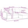 vidaXL Canap&eacute; Rose Dimensions globales: 198 x 134 x 80 cm (l x P x H)