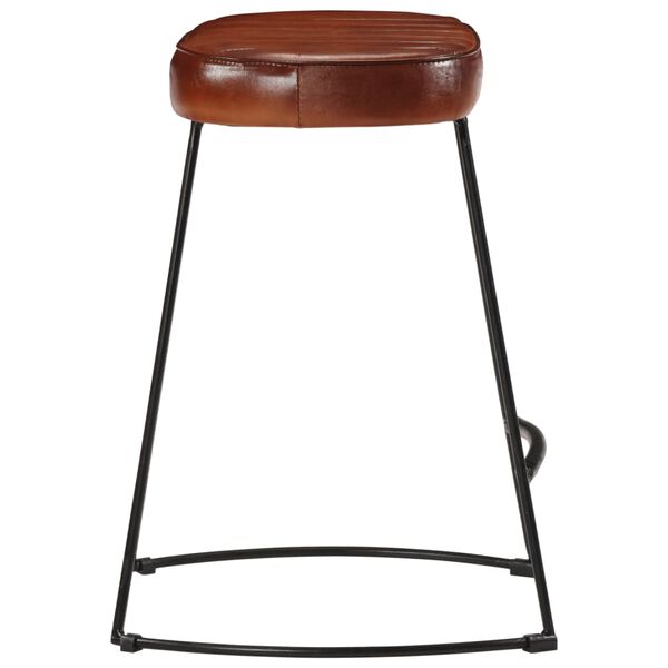 vidaXL Tabourets de bar lot de 2 marron fonc&eacute; 40x29,5x53 cm