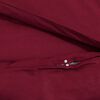vidaXL Ensemble de housse de couette Bordeaux 200x200 cm Microfibre