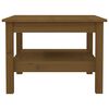 vidaXL Table basse Marron miel 55x55x40 cm Bois massif de pin
