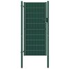 vidaXL Portail de cl&ocirc;ture en PVC et acier 100 x 164 cm vert