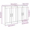 vidaXL Meuble mural 2 pcs Ch&ecirc;ne artisanal 69,5 x 34 x 90 cm