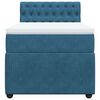 vidaXL Sommier &agrave; lattes de lit avec matelas bleu 80x200 cm velours