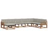 vidaXL Ensemble de canap&eacute;s d'ext&eacute;rieur 8 pcs Gris Naturel et Clair