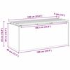 vidaXL Banc de jardin Anthracite 100 x 40 x 43 cm Acier