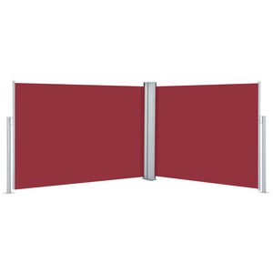 vidaXL Auvent lat&eacute;ral r&eacute;tractable Rouge 100 x 1000 cm