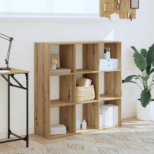 vidaXL Biblioth&egrave;que ch&ecirc;ne artisanal 102x32x102 cm bois d'ing&eacute;nierie