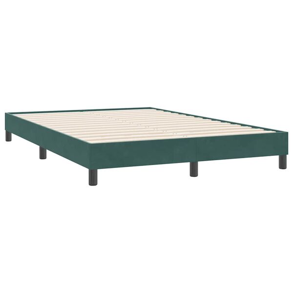 vidaXL Sommier à lattes de lit sans matelas vert foncé 140x220cm