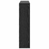 vidaXL Cache-Radiateur Ch&ecirc;ne noir 149 x 20 x 82 cm Bois d'ing&eacute;nierie