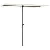vidaXL Parasol de jardin avec m&acirc;t en aluminium 2x1,5 m Blanc sable