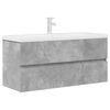 vidaXL Ensemble de meubles de salle de bain 2 pcs gris b&eacute;ton