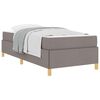 vidaXL Cadre de lit Taupe 80 x 200 cm tissu