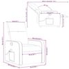 vidaXL Fauteuil de massage inclinable Marron Similicuir