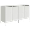 vidaXL Buffet blanc 135x39x73,5 cm acier laminé à froid