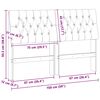 vidaXL T&ecirc;te de lit capitonn&eacute;e Taupe 150 cm Pin massif