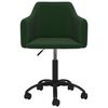 vidaXL Chaises pivotantes &agrave; manger lot de 6 Vert fonc&eacute; Velours