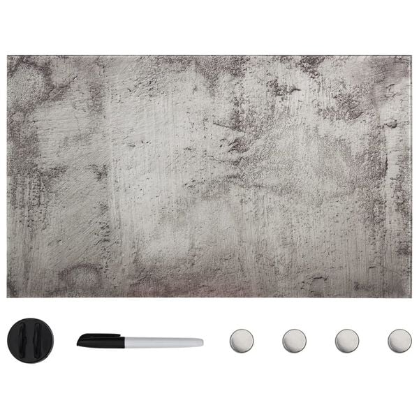 vidaXL Tableau noir magn&eacute;tique mural Verre 100x60 cm