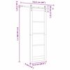 vidaXL Porte coulissante ORKDAL Naturel 78 x 202 cm