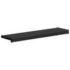 vidaXL Appui de fen&ecirc;tre Noir avec grain de bois 80 x 25 x 4,5 cm PVC