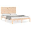 vidaXL Cadre de lit sans matelas bois de pin massif