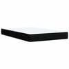 vidaXL Sommier &agrave; lattes de lit avec matelas Noir 120x200 cm Tissu