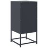 vidaXL Tables de chevet 2 pcs anthracite 36x39x78 cm acier