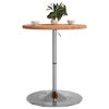 vidaXL Table de bar &Oslash;60x90,5 cm bois massif de h&ecirc;tre
