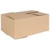 vidaXL Bo&icirc;te Pliable 50 pcs Naturel 35 x 24 x 15 cm Carton