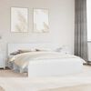 vidaXL Cadre de lit avec t&ecirc;te de lit Blanc 180 x 200 cm Pin massif