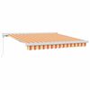 vidaXL Auvent r&eacute;tractable Jaune et Orange 300 x 250 cm
