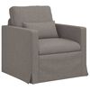 vidaXL Canap&eacute; 2 pcs Taupe 198 x 78 x 80 cm tissu