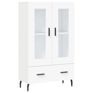 vidaXL Buffet haut blanc 69,5x31x115 cm bois d'ing&eacute;nierie