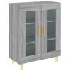 vidaXL Buffet sonoma gris 69,5x34x90 cm bois d'ing&eacute;nierie