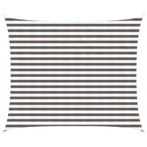 vidaXL Voile d'ombre Gris clair et blanc 2,5 x 3,5 m HDPE