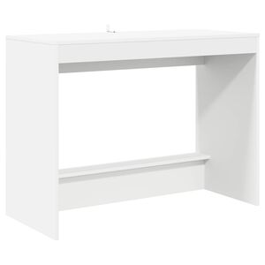 vidaXL Bureau de lit Blanc Bois d'ing&eacute;nierie 100 x 45 x 75 cm