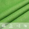 vidaXL Voile d'ombrage 160 g/m&sup2; Vert clair 3,5x3,5x4,9 m PEHD